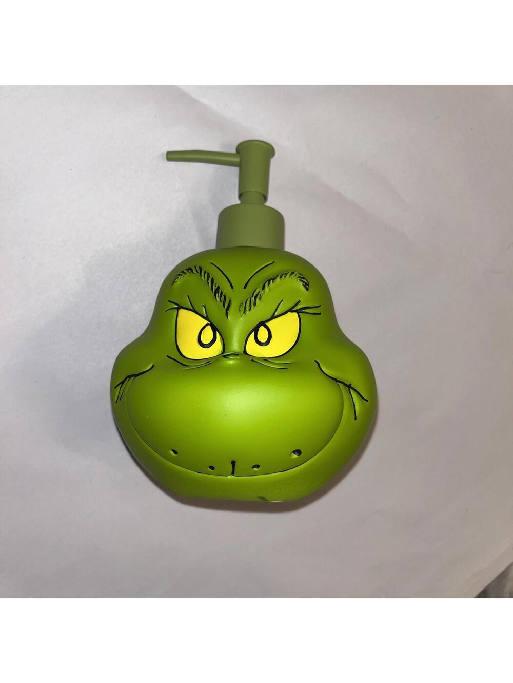 The Grinch Who Stole Christmas Ceramic  Soap Dispenser Green Pump